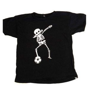 Youth small Halloween Soccer black T-shirt